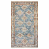 Freya Multicolor Medallion Washable Accent Rug — Blue