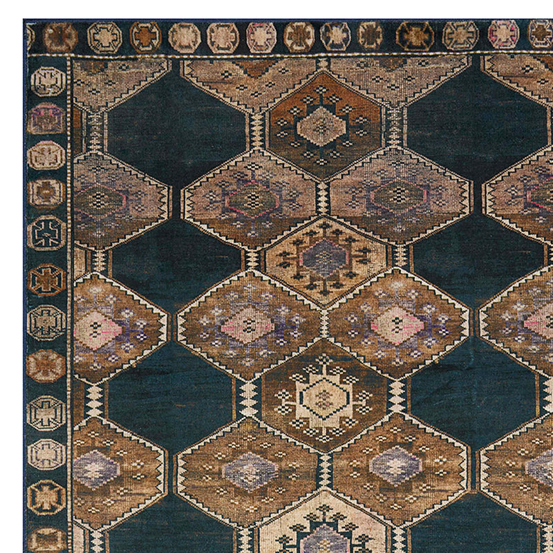 Freya Black Medallion Washable Accent Rug