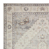 Honeybloom Grand Villa Taupe Medallion Area Rug — detail view 1