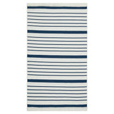 Honeybloom Arya Blue Striped Washable Accent Rug