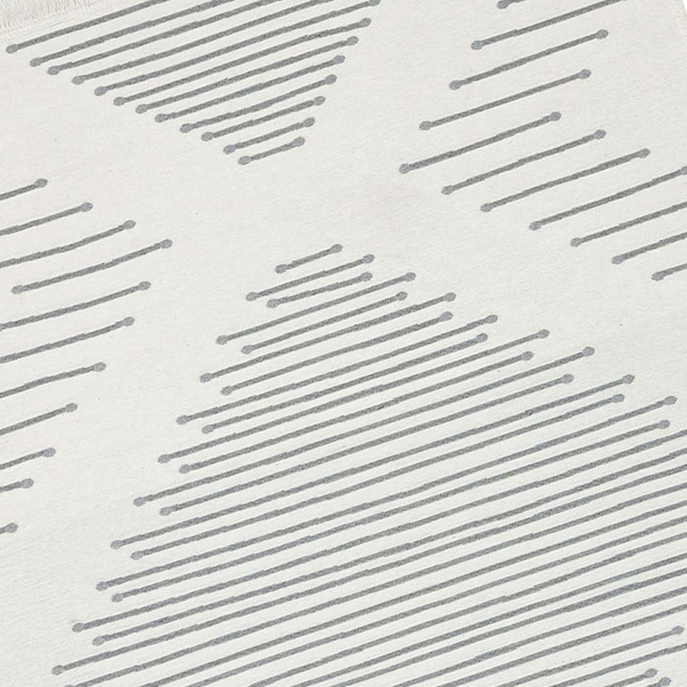Arya Grey Diamond Design Washable Accent Rug — detail view 2