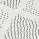 Arya Grey Diamond Design Washable Accent Rug — detail view 2