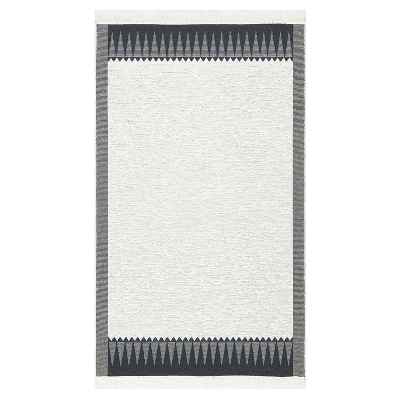 Found Fable Arya Black White Washable Accent Rug
