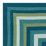 Kingsburg Blue Braided Indoor Outdoor Area Rug — detail view 2