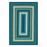 Kingsburg Blue Braided Indoor Outdoor Area Rug