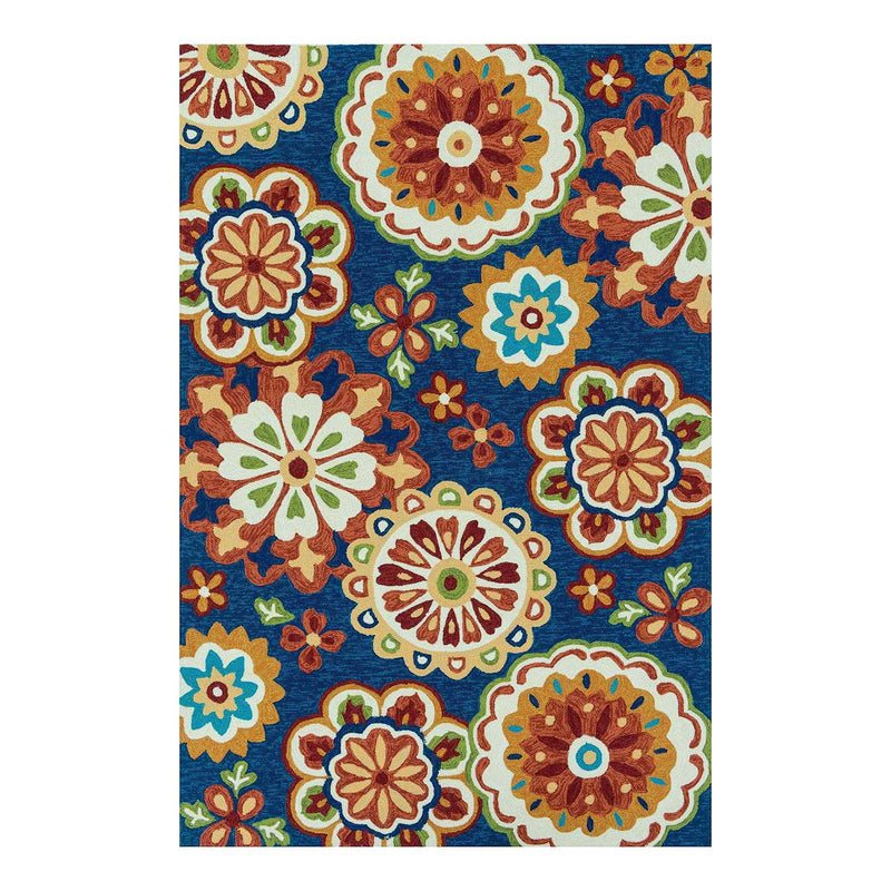 Santa Monica Multicolored Medallion Indoor Outdoor Area Rug