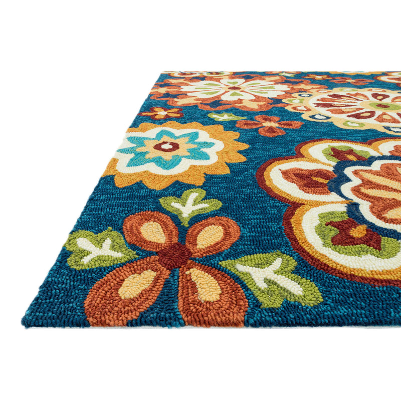 Santa Monica Multicolored Medallion Indoor Outdoor Area Rug