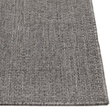 E195 Crosby St. Santorini Grey Border Indoor Outdoor Accent Rug — detail view 1