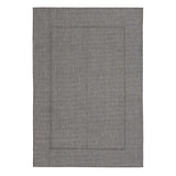 E195 Crosby St. Santorini Grey Border Indoor Outdoor Accent Rug