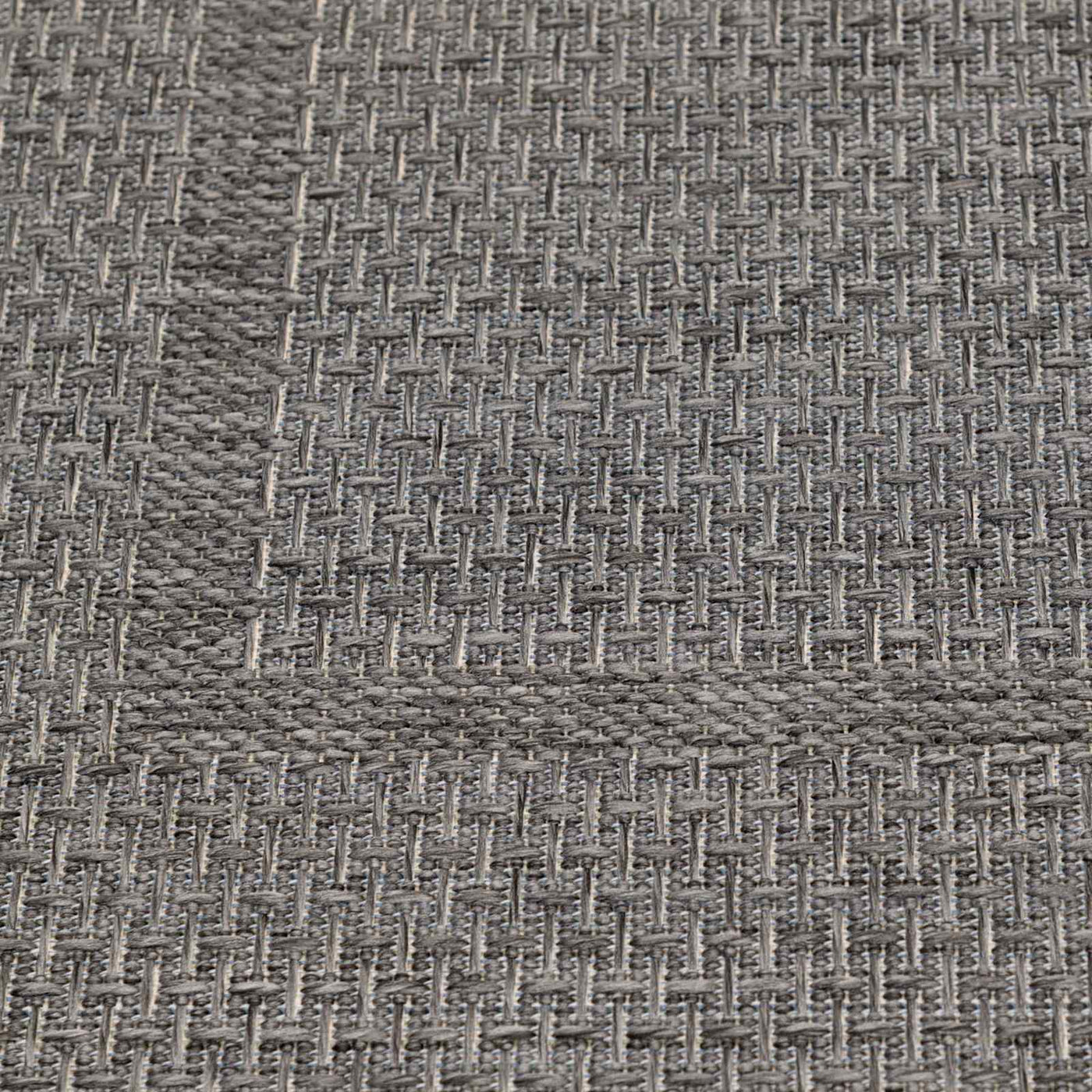 E195 Crosby St. Santorini Grey Natural Woven Indoor Outdoor Area Rug — detail view 3
