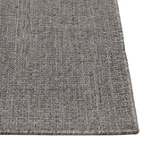 E195 Crosby St. Santorini Grey Natural Woven Indoor Outdoor Area Rug — detail view 1