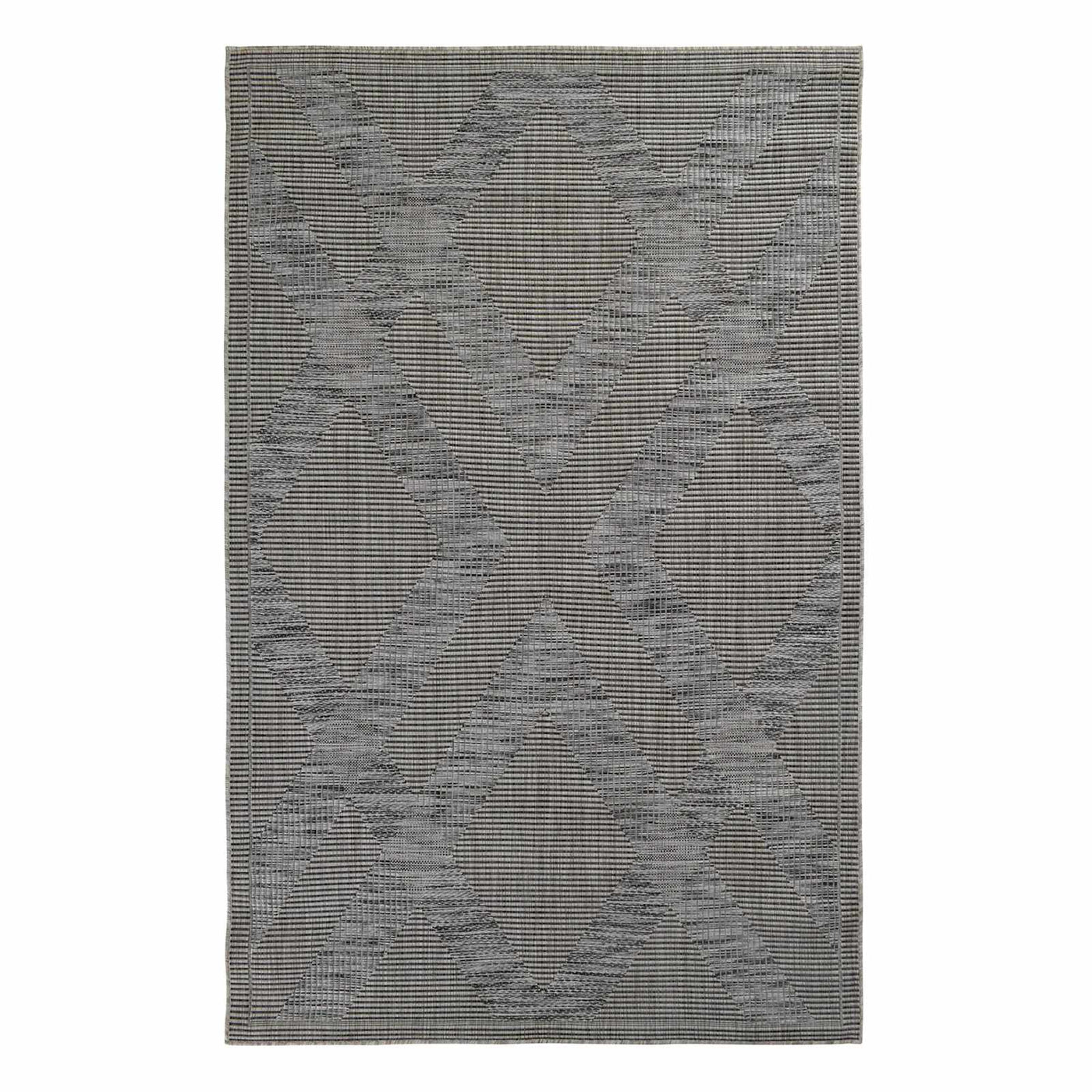Grey Diamond Design Indoor Outdoor Area Rug