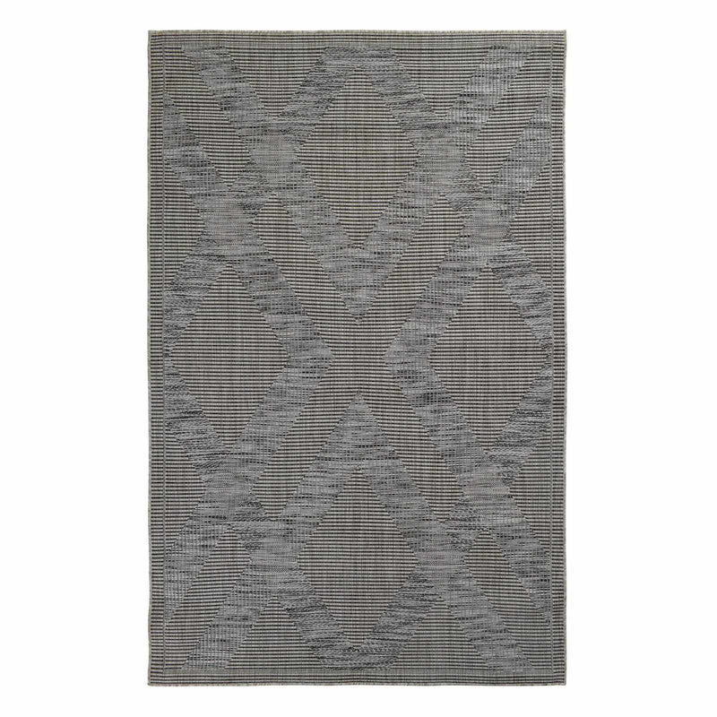 Grey Diamond Design Indoor Outdoor Area Rug