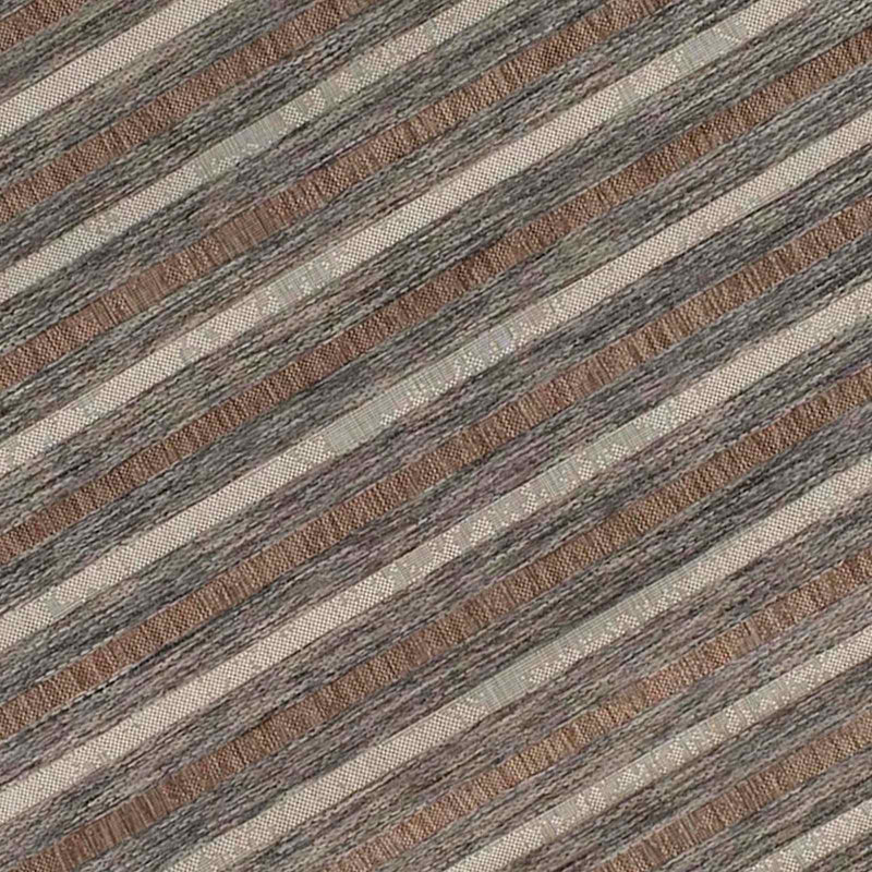 Ivory Brown Grey Striped Modern Indoor Outdoor Area Rug