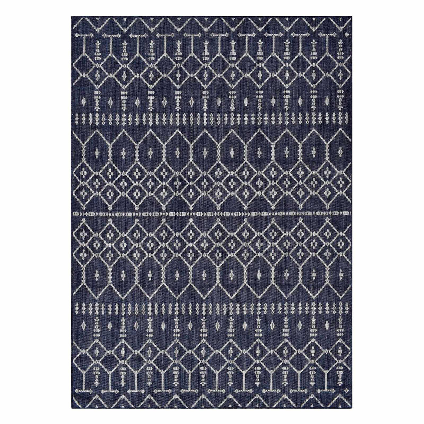 Navy Collector Design Sisal Indoor Outdoor Accent Rug