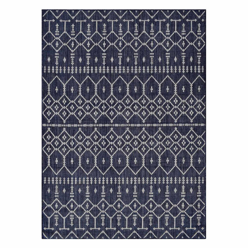 Navy Collector Design Sisal Indoor Outdoor Accent Rug