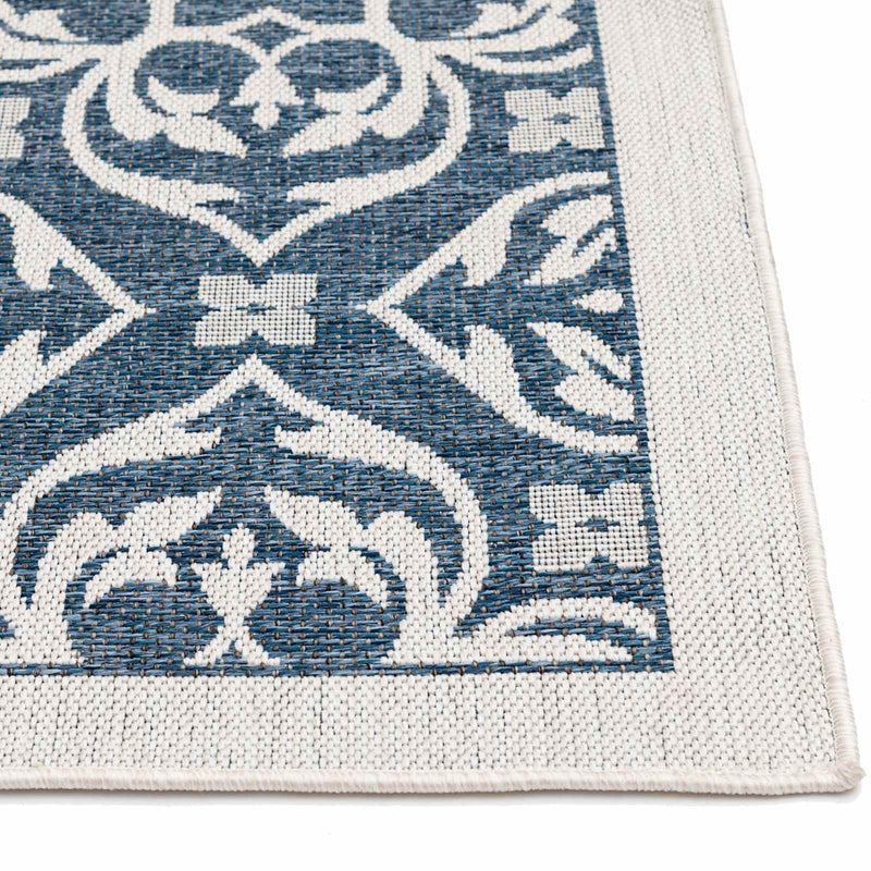 New Zealand Cobalt Blue Woven Indoor Outdoor Area Rug