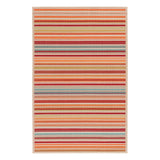 Scope Multicolor Striped Woven Indoor Outdoor Area Rug