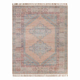 Honeybloom Anna Vintage Medallion Fringe Outdoor Area Rug