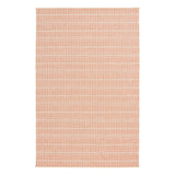 Clyde Peach Striped Outdoor Area Rug