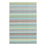 E441 Scope Aqua Green Striped Outdoor Area Rug