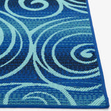 Scope Blue Wave Outdoor Area Rug — detail view 1