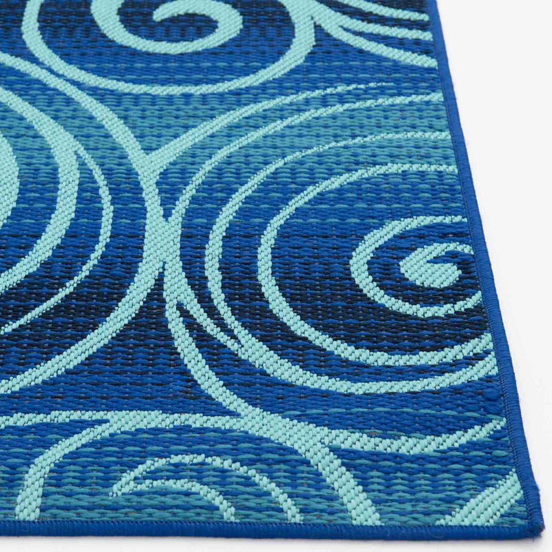 Scope Blue Wave Outdoor Area Rug