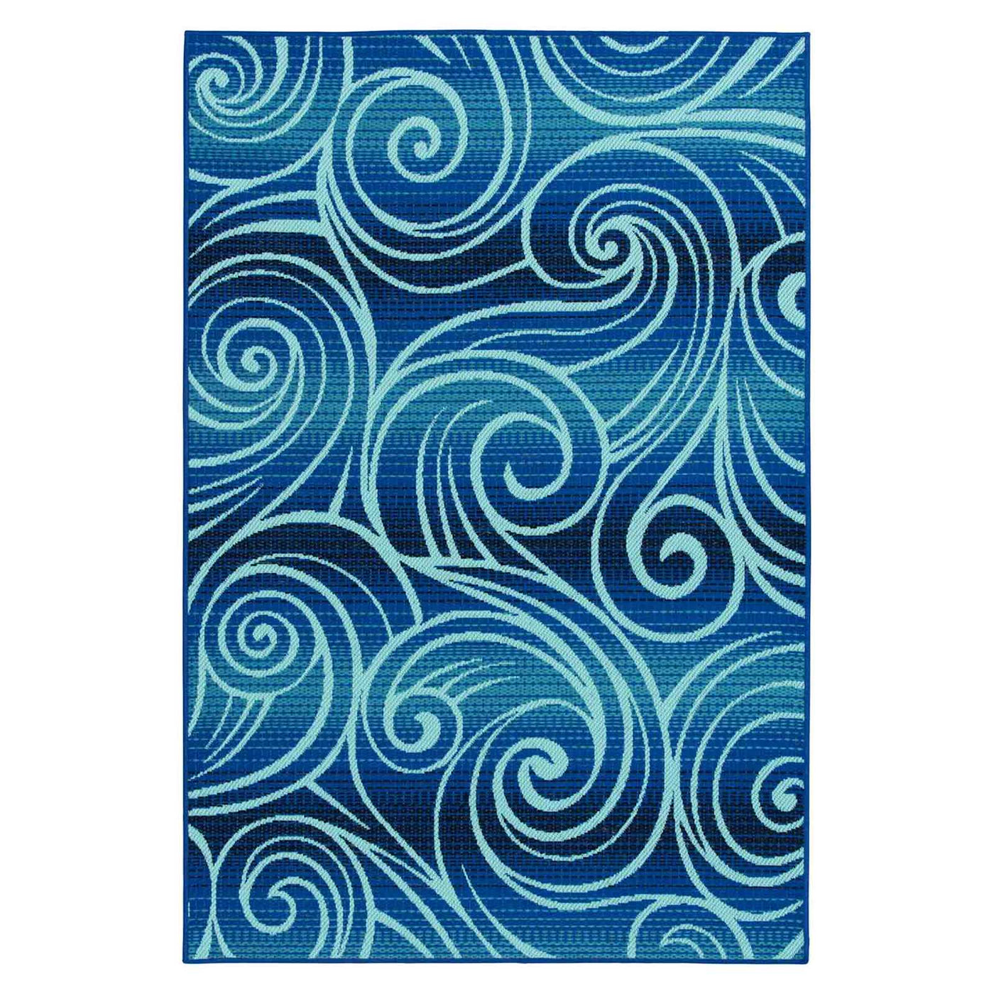 Scope Blue Wave Outdoor Area Rug