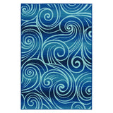 Scope Blue Wave Outdoor Area Rug