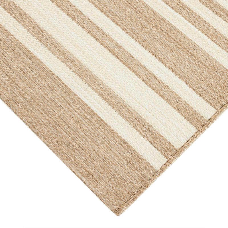 Honeybloom Lester Natural Striped Outdoor Area Rug