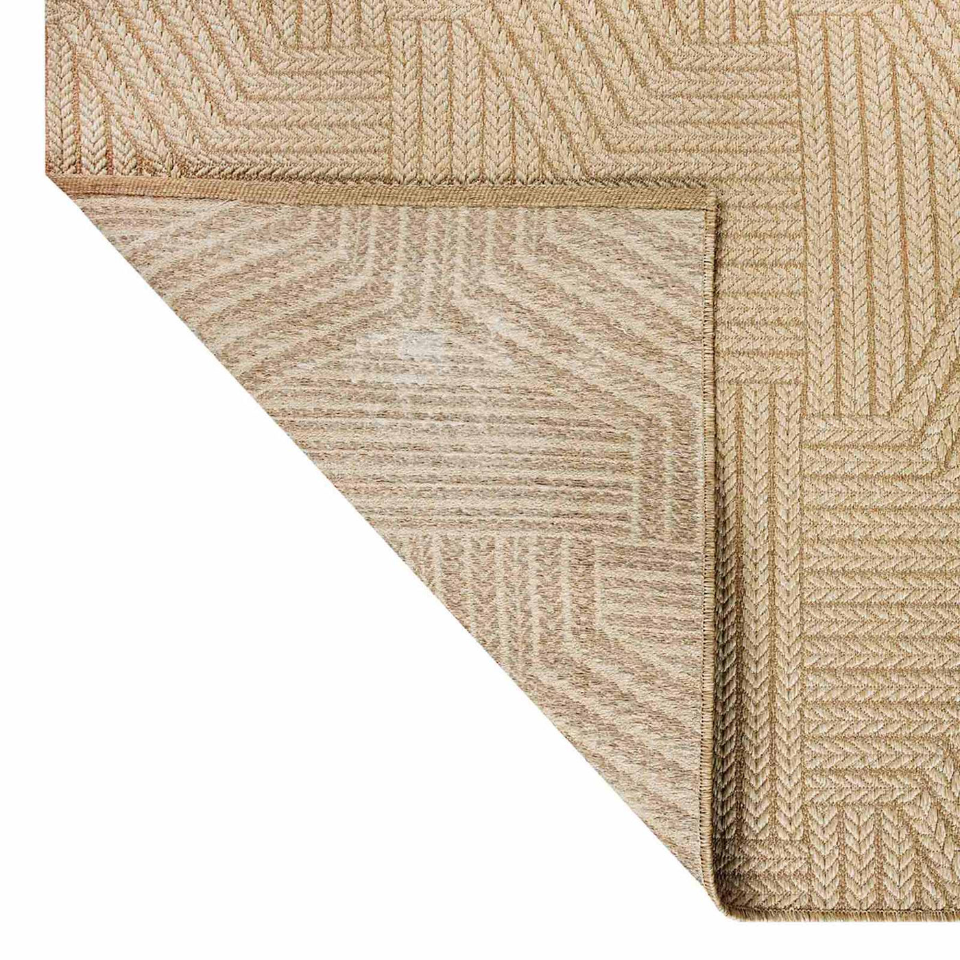 Ruby Natural Flatweave Outdoor Area Rug — detail view 2