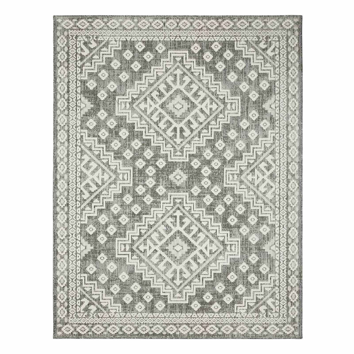 Tracey Boyd Athens Grey Diamond Design Outdoor Area Rug