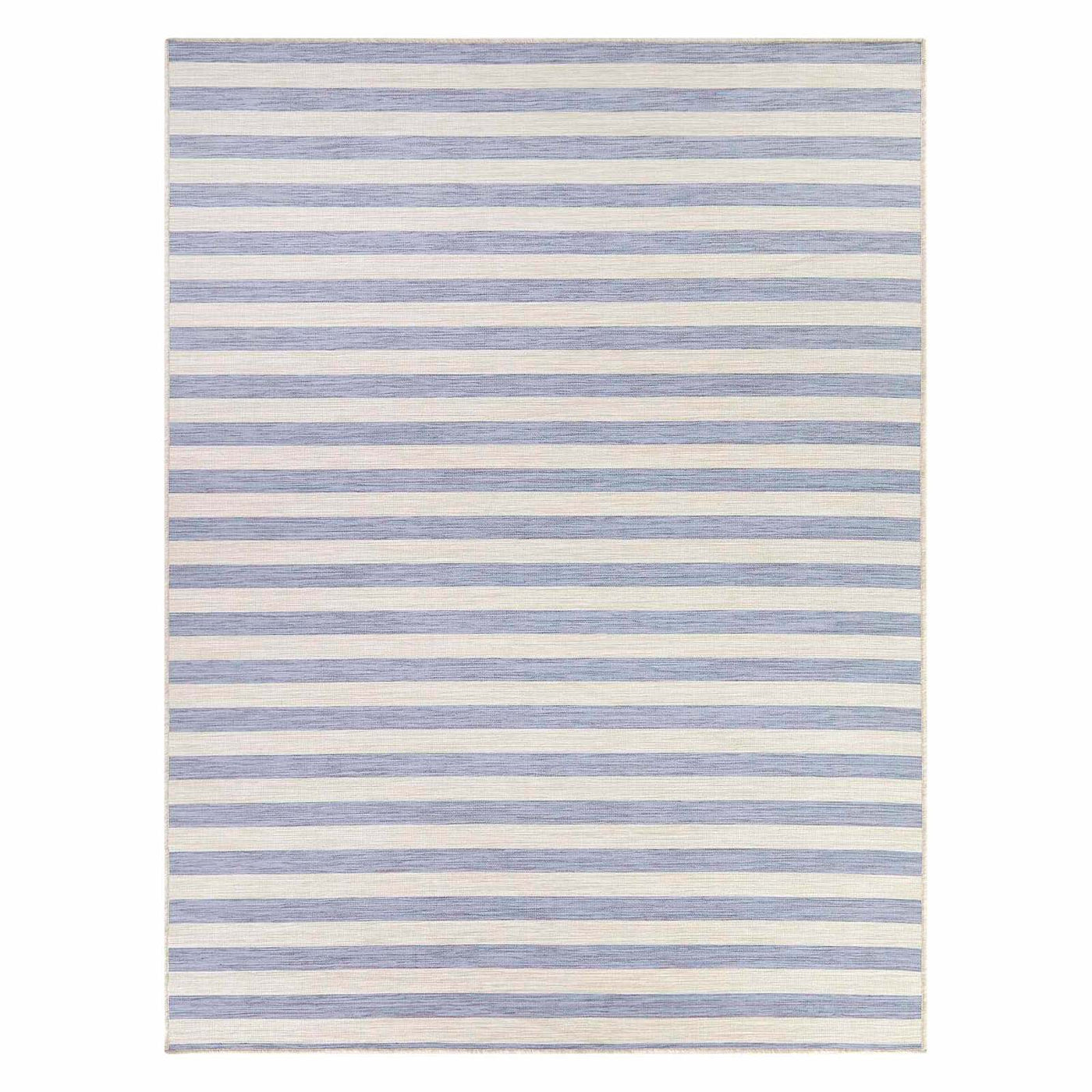 Honeybloom Anna Blue Striped Outdoor Area Rug