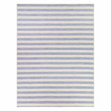 Honeybloom Anna Blue Striped Outdoor Area Rug