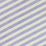 Honeybloom Anna Blue Striped Outdoor Area Rug — detail view 1