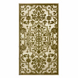 Ellis Ivory Medallion Washable Accent Rug