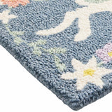 Floral Leaping Bunny Hook Accent Rug — detail view 3
