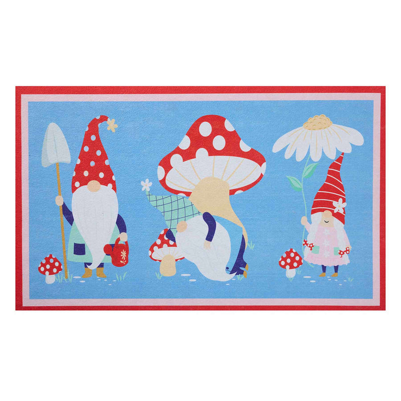 Garden Gnomes Rubber Reggie Doormat