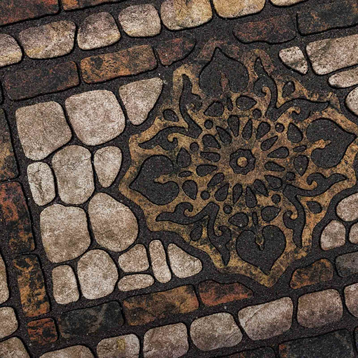 Graceful Stone Recycled Rubber Doormat — detail view 1