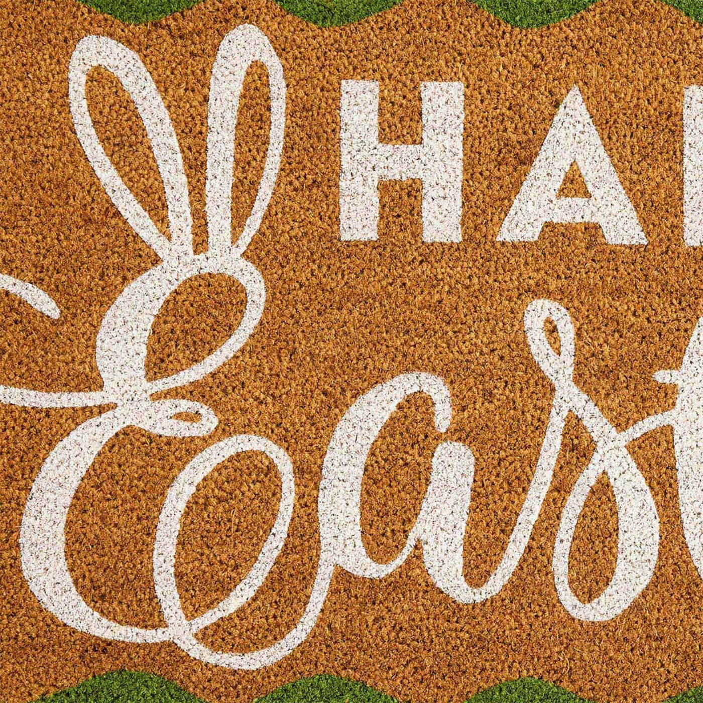 Happy Easter Scalloped Coir Mat — detail view 2