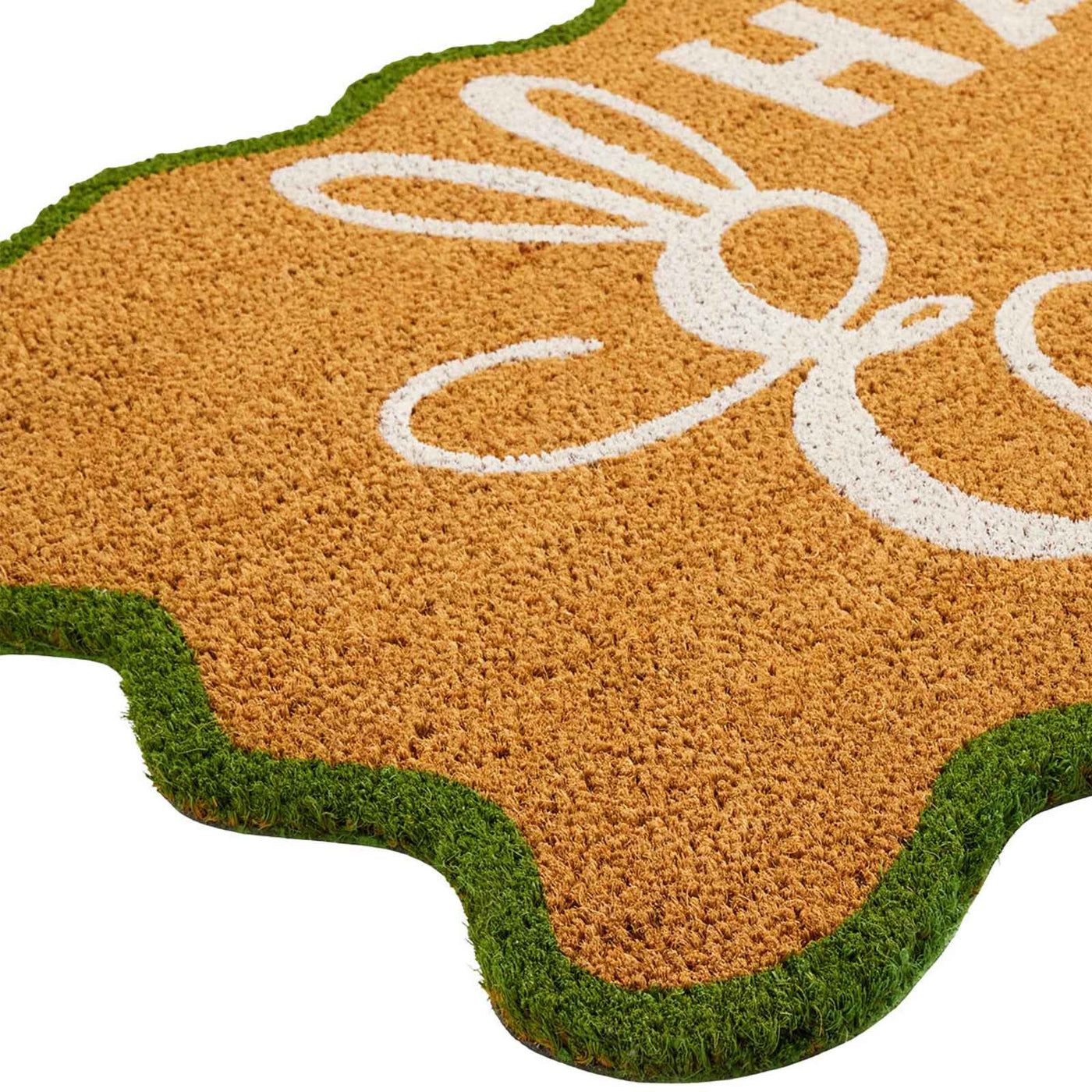 Happy Easter Scalloped Coir Mat — detail view 3