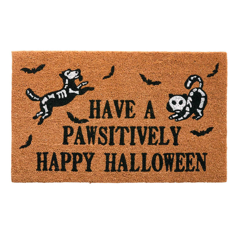 Have A Pawsitively Happy Halloween Doormat