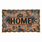 Home Floral Scalloped Coir Mat