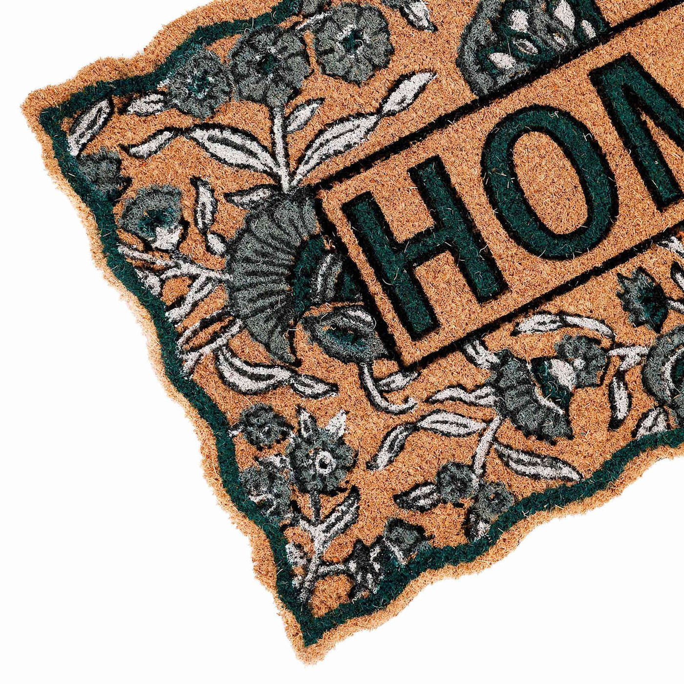 Home Floral Scalloped Coir Mat — detail view 1