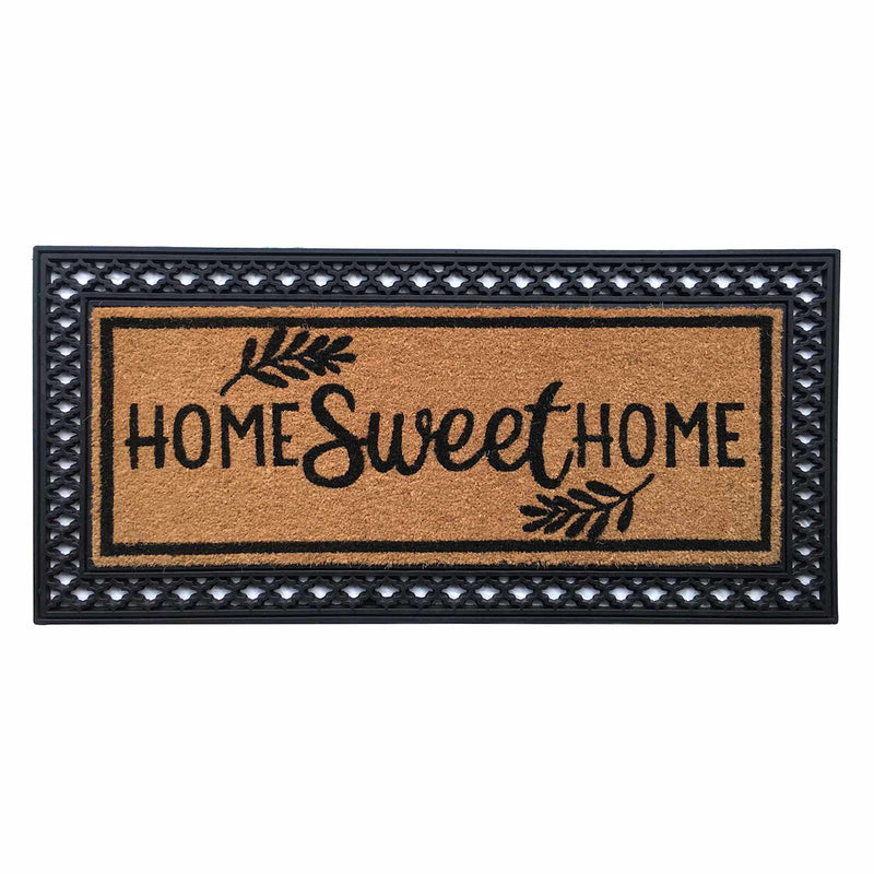 Home Sweet Home Rubber & Coir Mat