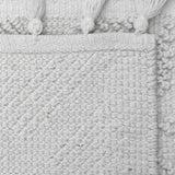 Ivory High-Low Diamond Handwoven Accent Rug — detail view 2