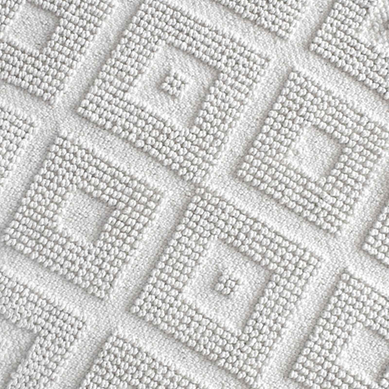 Ivory High-Low Diamond Handwoven Accent Rug