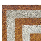 Providence White & Natural Double Border Coir Mat — detail view 2