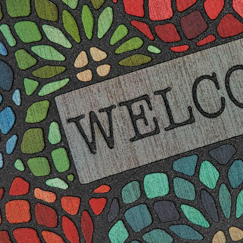 Stained Glass Welcome Doormat