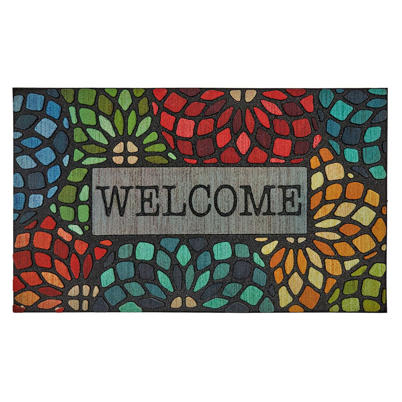 Stained Glass Welcome Doormat
